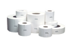 Sato SR75LD-20191 label roll close-up showing thermal transfer paper surface