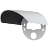 Axis 03114-001 Weathershield dome protector installed on surveillance camera