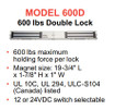 HES 600D Double Magnetic Lock 600 lbs