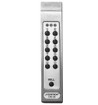 HES DK-26PSS stainless steel keypad side angle close-up detail shot