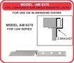 HES AM6370 Maglock Mounting Brackets