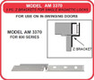 HES AM3370 Maglock Mounting Brackets
