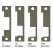 HES 1LB-2-613E dark bronze faceplate kit for security door hardware installation