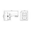 Speco CCMTPTZ Speco Technologies CCMTPTZ Conduit Corner mount for Speco Blue PT - Image 2