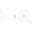 Speco Technologies CLT1 - Speco CLT1 Ceiling Mount for IP Cameras (view 6)