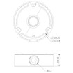 Speco Technologies CLT2J - Speco Technologies CLT2J Ceiling Mount with Pendant Cap - White (view 8)