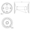 Speco Technologies CLT3 - Speco CLT3 Ceiling Mount Bracket (view 4)