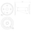 Speco Technologies CLT4 - Speco CLT4 Ceiling Mount Bracket (view 4)