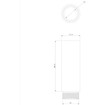 Speco Technologies CLTX1 - Speco CLTX1 Ceiling Mount 4-inch Extension (view 6)