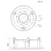 Speco Technologies FMT2 - Speco FMT2 Ceiling Flush Mount for Dome Cameras (view 4)