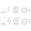 Speco Technologies O5VLWMJG - Speco Technologies O5VLWMJG Wall Mount Bracket with Pendant Cap (view 4)