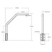 Speco Technologies SBPMJ - Speco SBPMJ Parapet Mount for O-Series Turrets (view 8)