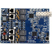 NETWAY4EBTB 4-Port PoE Switch detail of RJ45 Gigabit Ethernet ports and LED indicators