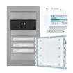 Comelit UMV6S 2-Wire 6-Button Video Surface Kit, 4MP, PoE+