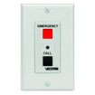 Valcom V-2995-W Emergency/Normal Call Switch with Volume