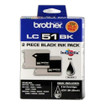 Brother International Corporat Brother LC512PKS 2-Pack Black Ink Cartridges - Image 2