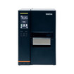 Brother TJ4522TN thermal printer side angle showing paper feed and control panel
