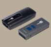 CipherLab A3610RS000001 handheld scanner backside with battery compartment and connection ports