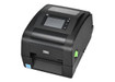 TSC 34-0390001-50LF thermal printer front view with display and paper feed tray