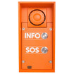 2N 01354-001 IP Safety 2-Button Intercom Station front view with stainless steel faceplate