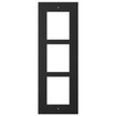2N IP Verso 3 Module Black Wall Installation Frame - 01283-001