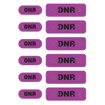 Zebra LB-ALERT-DNR-PUR purple alert labels 2.5x3.5 inch security labels
