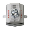 System Sensor P4W-P white 4-wire outdoor wall-mount horn strobe alarm beacon