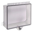 STI Type 4X Protective Cabinet with Backplate and Thumb Lock - Clear