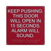 Camden 60-57A027 Red 12" x 12" Delayed Egress Sign (view 2)