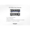 NETGEAR GS105E-200NAS 5PT GIGE Smart Managed Plus Switch