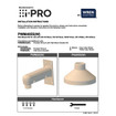 i-PRO PWM485S Pendant Shroud Wall Bracket