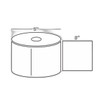 Wasp 633808403089 Wasp 3X3 Tt Pap Lbl 850/R 5OD Perf 12/C