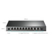 TP-Link TL-SG1210MPE 10-Port GB Easy Smart Switch 8-Port PoE+ - view 3