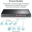 TP-Link TL-SL1218MP JetStream Switch PoE 16Port 10/100M+2-GB