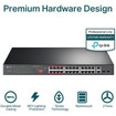 TP-Link TL-SL1226P Switch Unmanaged PoE 24 10/100Mbps+2-GB
