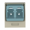 Panduit CMDSAQLCZEI Aqua LC Duplex Adapter Module