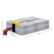 CyberPower Replacement Battery Cartridge for PR1000LCDRT2U, PR1500LCDRT2U, PR1000LCDRTXL2U, PR1500SWRM2U, 4 batteries, 12V/7AH, Sealed lead-acid, 18 month warranty