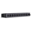 CyberPower 15A (Derated to 12A), 120 V, 50Hz/60Hz, NEMA 5-15P plug, 12 NEMA 5-15R, 1U Rackmount, 15 ft cord, Limited lifetime warranty