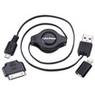 THE Cyberpower Idevice USB Cable KIT Contains 3 Pieces; A Retractable Micro-usb