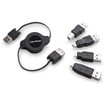 THE Cyberpower Idevice USB Cable KIT Contains 3 Pieces; A Retractable Micro-usb