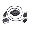 THE Cyberpower Idevice USB Cable KIT Contains 3 Pieces; A Retractable Micro-usb