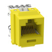 Panduit NK688MYL-Q Cat 6 Keystone Jack - Yellow 25-Pack