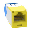 Panduit CJUD6X88TGYL Cat 6A RJ45 Angled Jack - Yellow