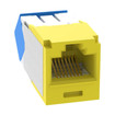 Panduit CJUD6X88TGYL Cat 6A RJ45 Angled Jack - Yellow