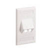 Panduit CFPSL2IWY 2-Port Angled Mini-Com Faceplate