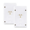 CyberPower 2-PACK 2-OUTLET Wall-tap with 2 USB Charging Ports 2.1A (shared) White - MP18HO007