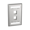 Panduit NKF2S Gang Stainless Steel Faceplt Upto 2