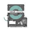 Panduit T038X000YKM-BK 9mm Label Tape Black/Clear