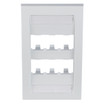 Panduit CFPE6WHY Single Gang Executive Faceplate