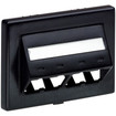Panduit Furniture Faceplate 4PT Hermn Miller BLK